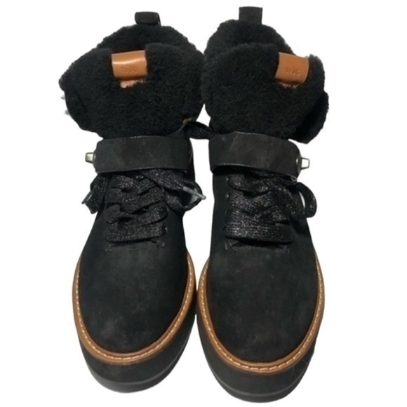 Coach Rex Wedge Platform Fur Booties - Picture 2 of 12